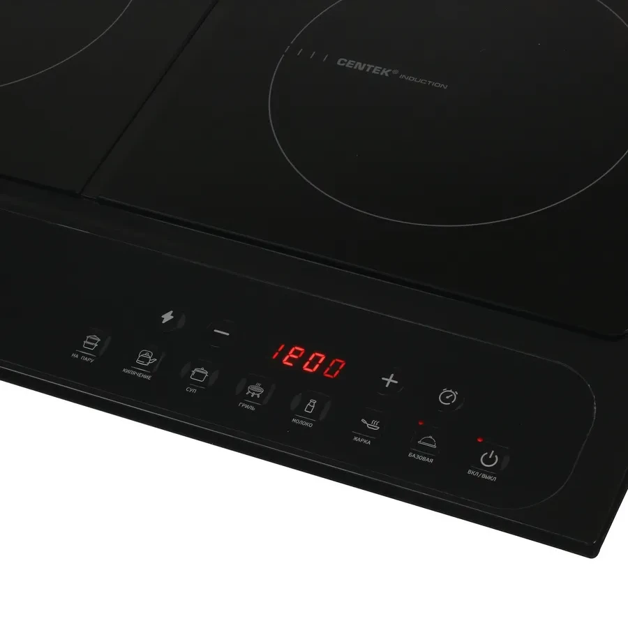 Индукционная плита Centek CT-1514, 3500 Вт, 2 конфорки — 3