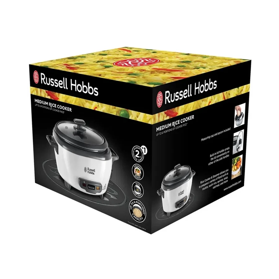 Рисоварка Russell Hobbs 27030-56, 300 Вт, 1.4 л, белая — 3