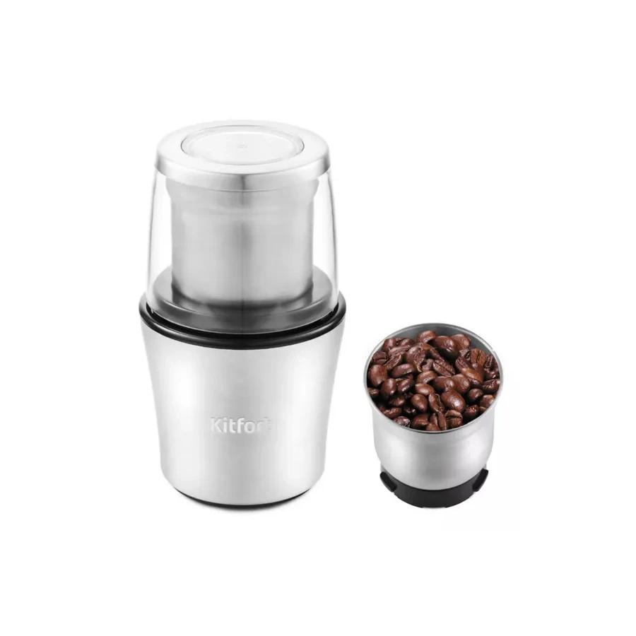 Кофемолка Kitfort КТ-1329, 200W, ножевая, 200мл/70г резервуар