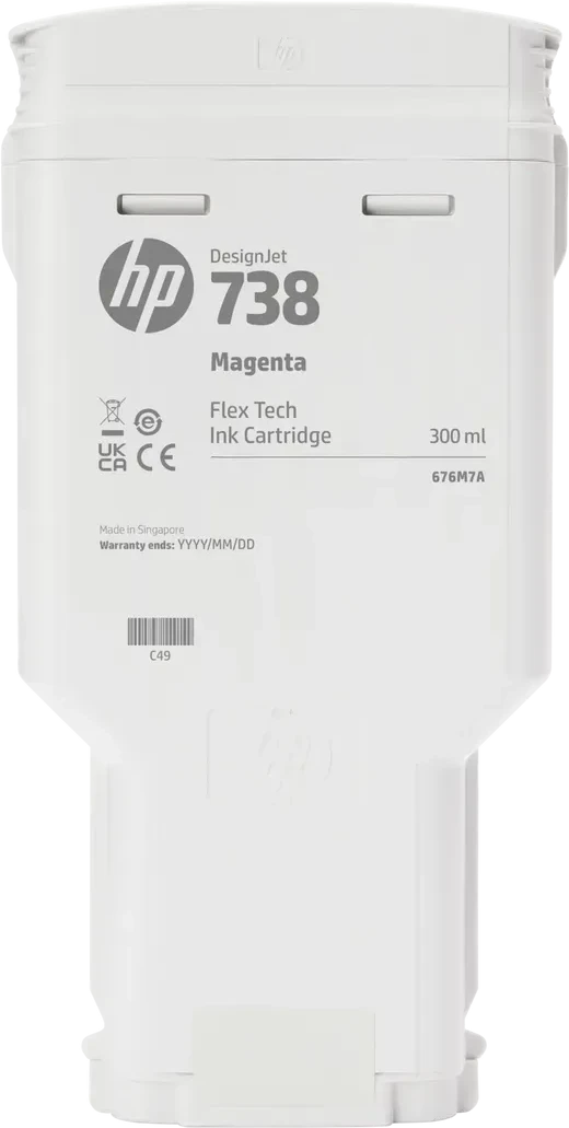Картридж HP 738 498N6A пурпурный, 130 мл