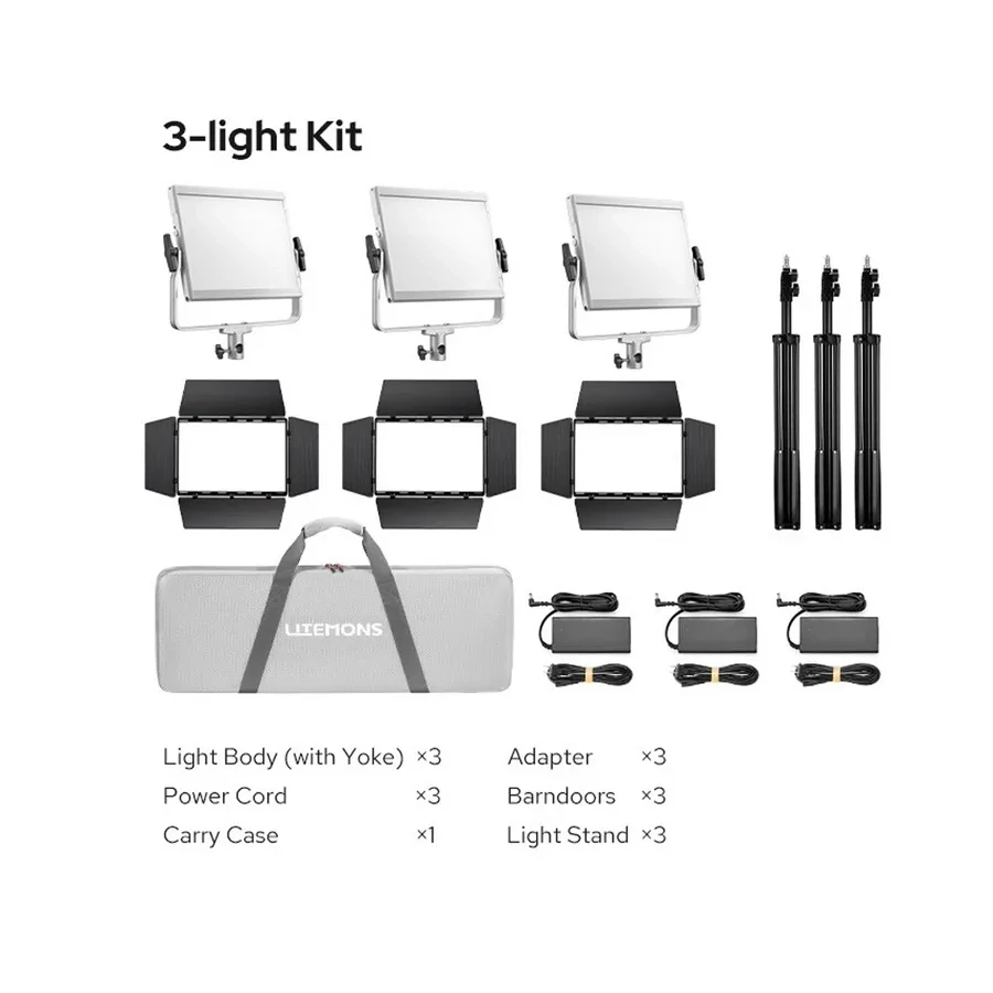 Осветитель Godox LITEMONS LP600Bi K3, 2800-6500K RGB — 3