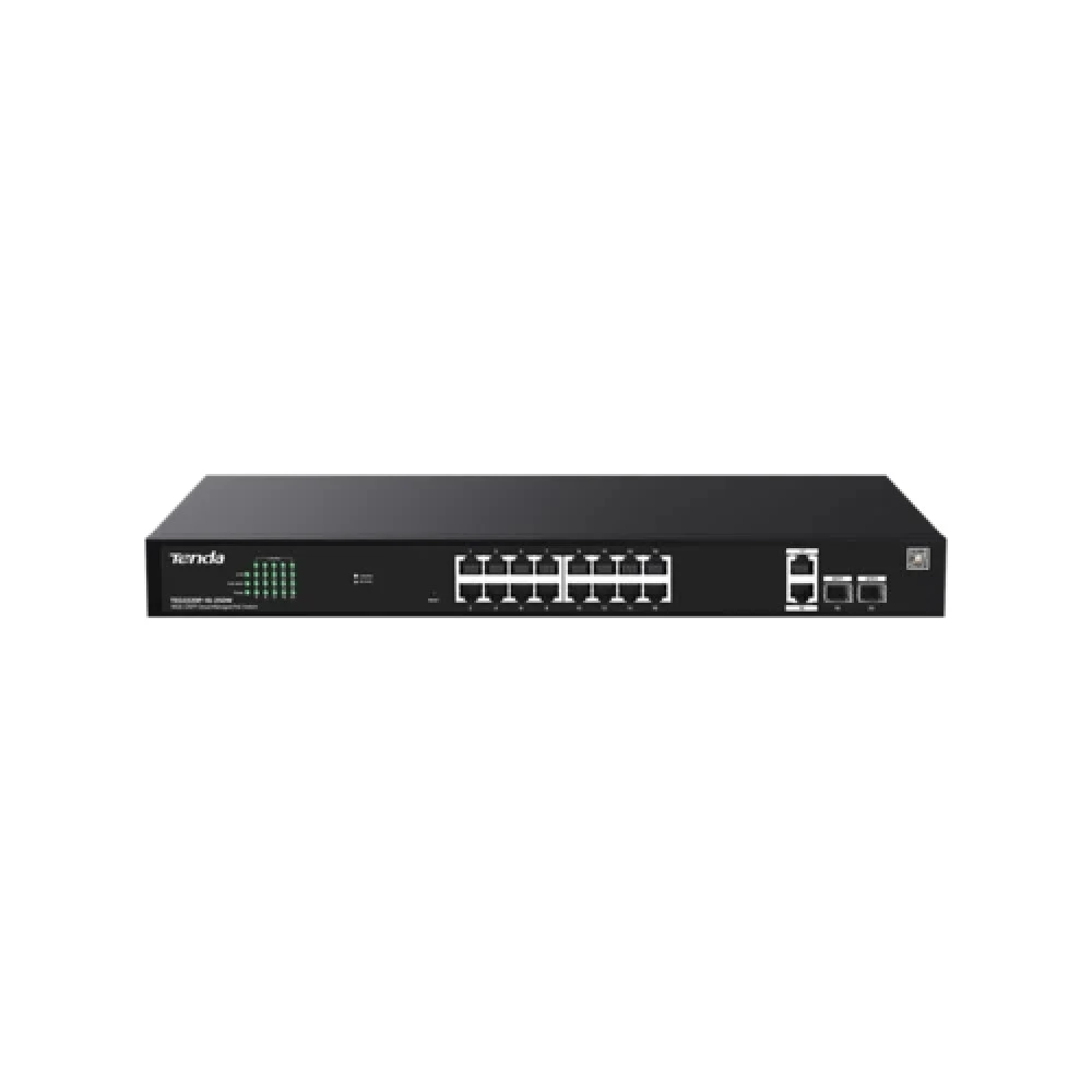 PoE-коммутатор с облачным управлением 18GE+2SFP Tenda TEG2220P-16-250W с 16-Port PoE черный