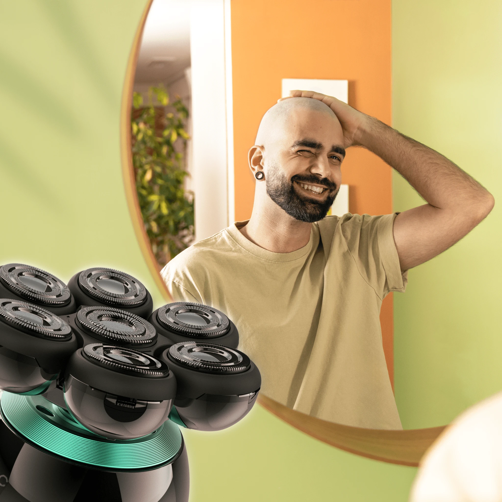 Бритва роторная для головы Cecotec PrecisionCare Skull Shaver черный — 3