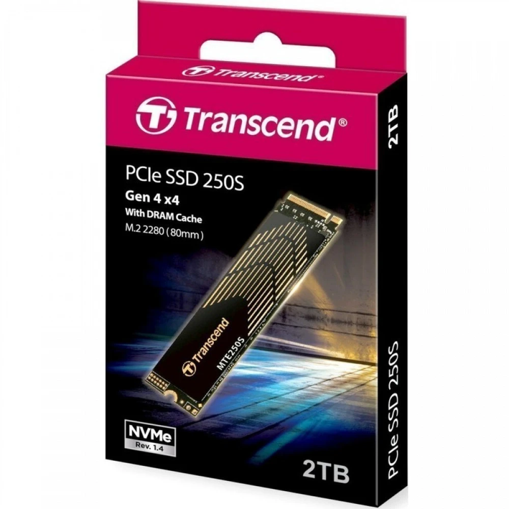 Жесткий диск SSD 2TB Transcend TS2TMTE250S M2 PCIe — 4