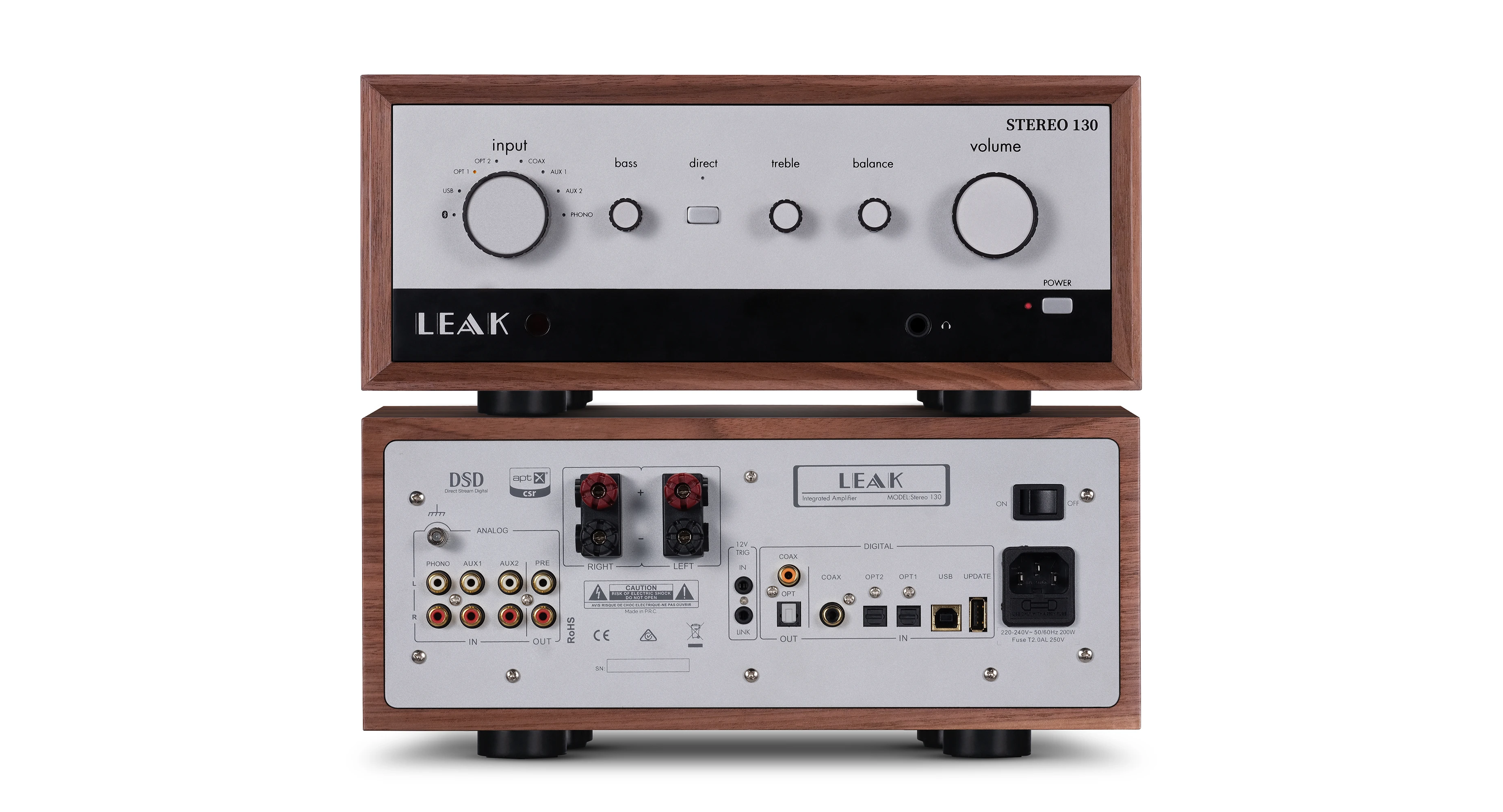 Интегральный усилитель Leak Stereo 130 Цвет: Орех [WALNUT] — 4