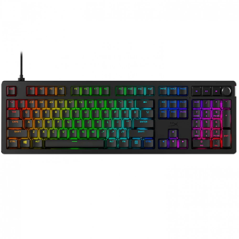 Игровая клавиатура HyperX Alloy Rise, механическая, HyperX Red switch, RGB, чёрный — 2