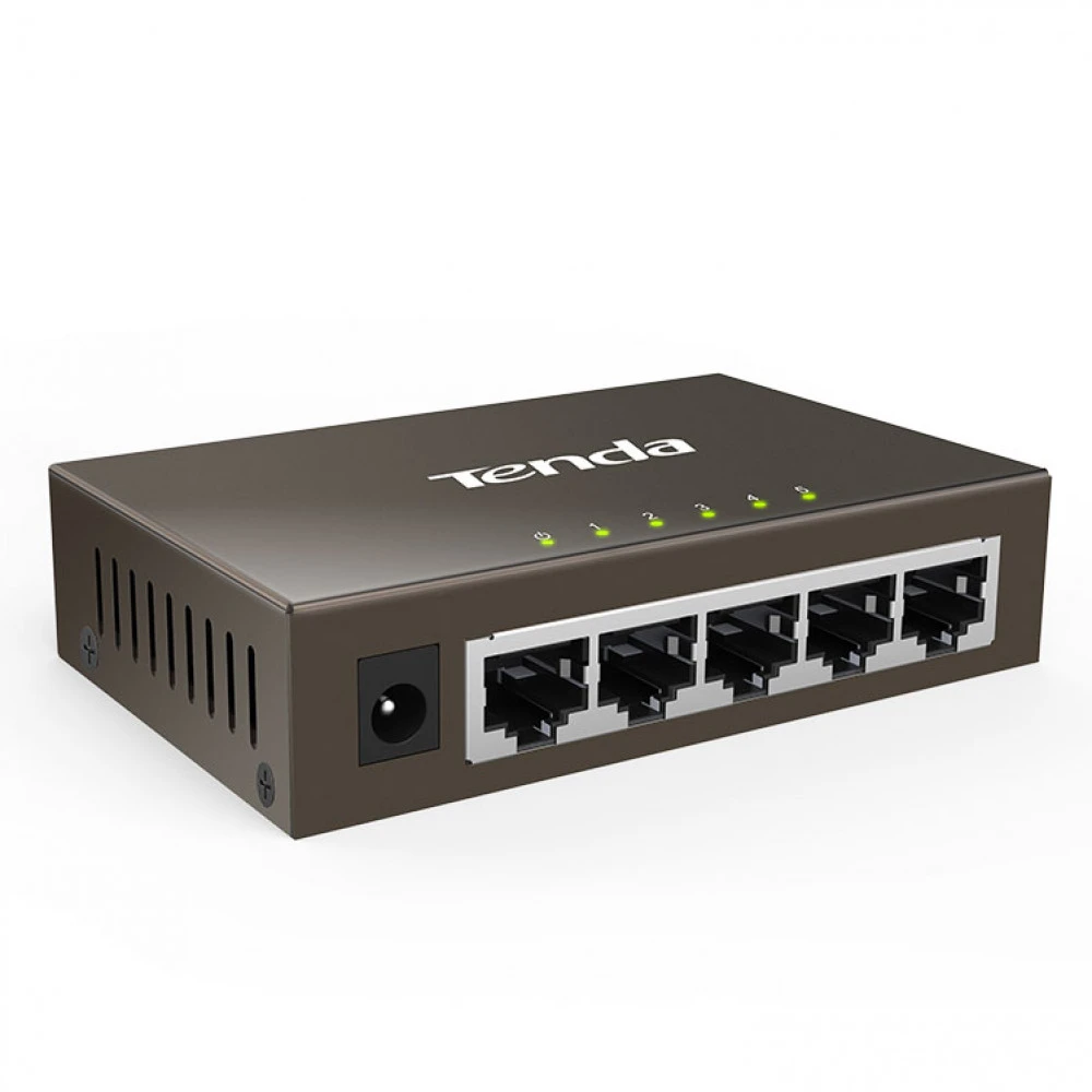 Коммутатор Tenda  TEG1005D 5-port Gigabit Черный — 2