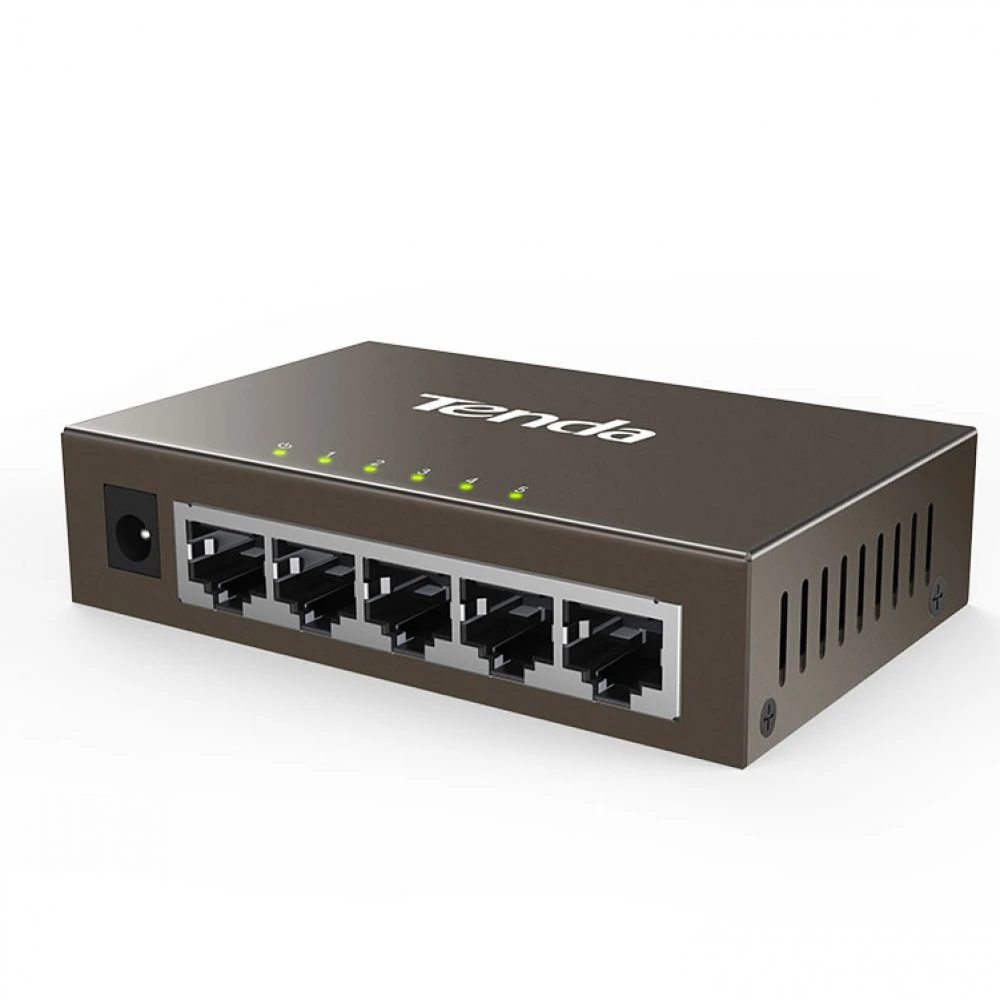 Коммутатор Tenda  TEG1005D 5-port Gigabit Черный — 3