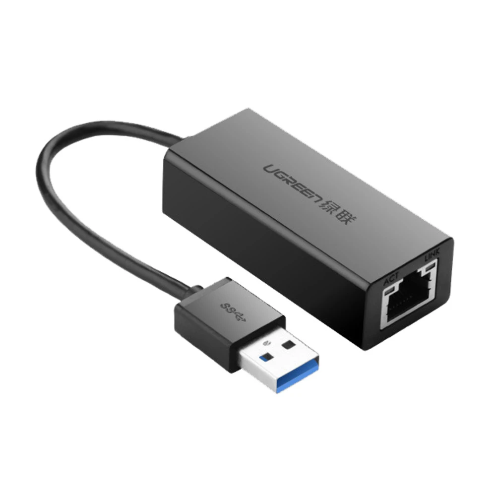 Конвертер Ugreen USB 3.0 на LAN RJ-45 черный