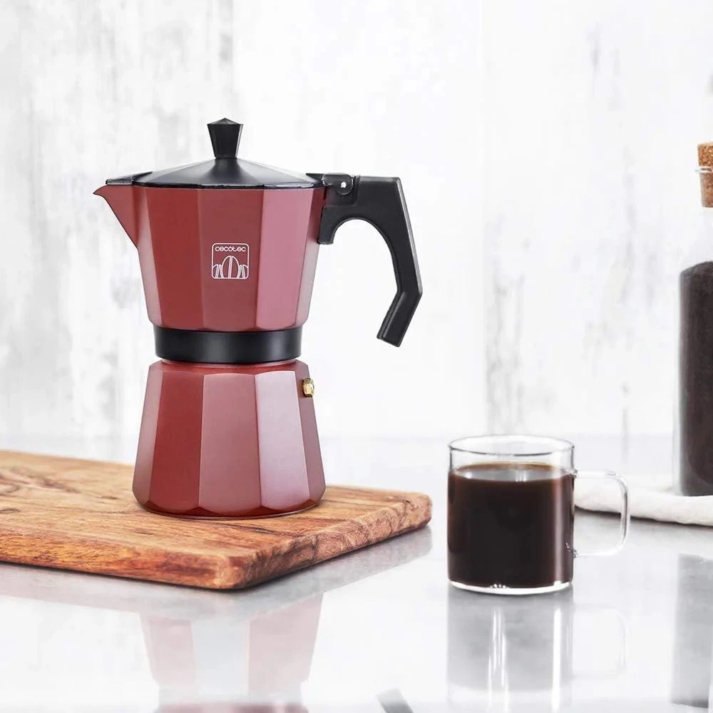 Кофеварка гейзерная Cecotec Mokclassic 900 бордовый — 2
