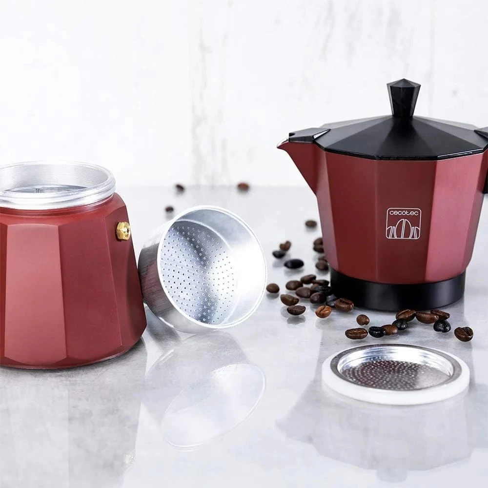 Кофеварка гейзерная Cecotec Mokclassic 900 бордовый — 4