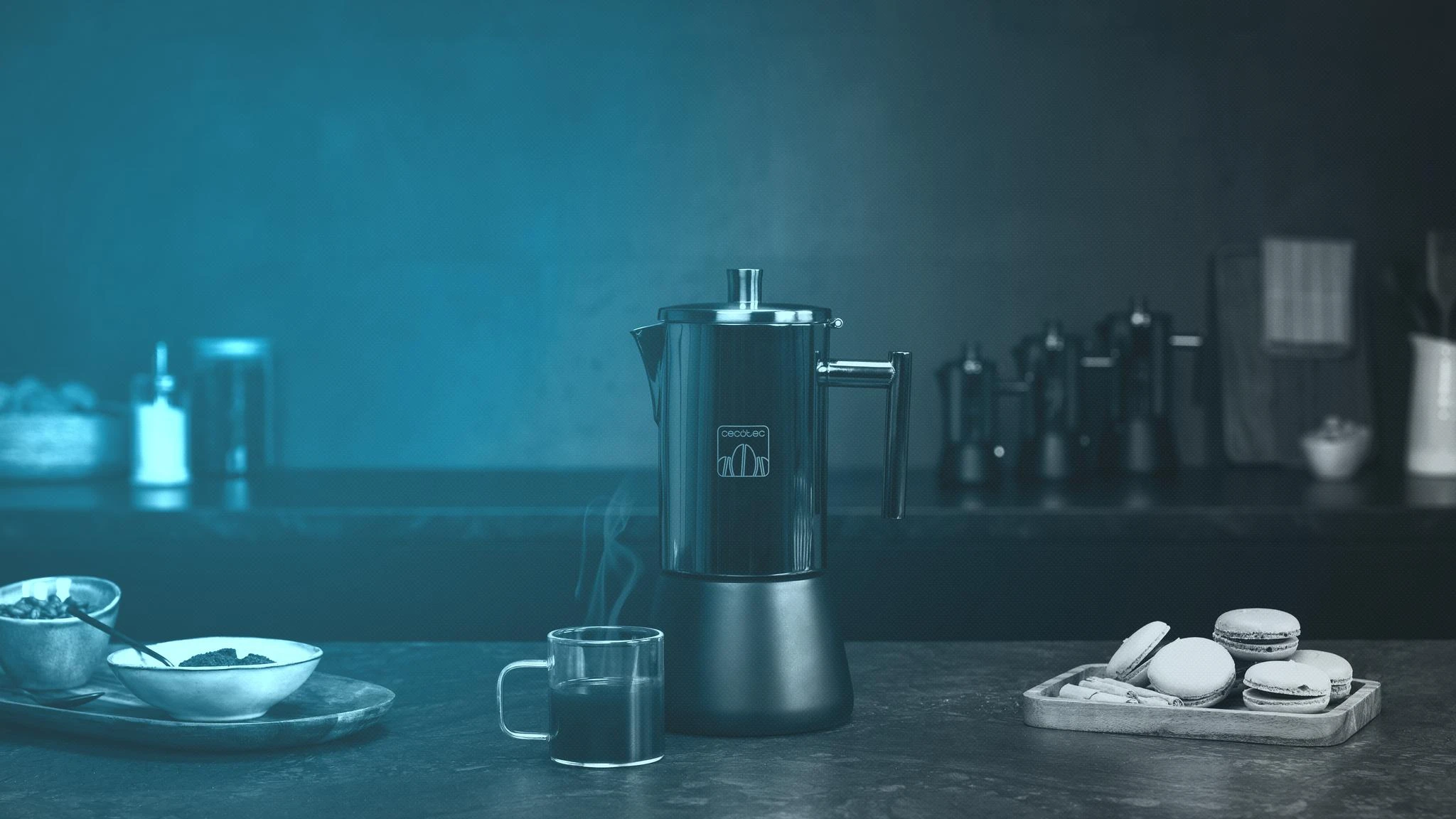 Кофеварка гейзерная Cecotec Moking 200 бронза