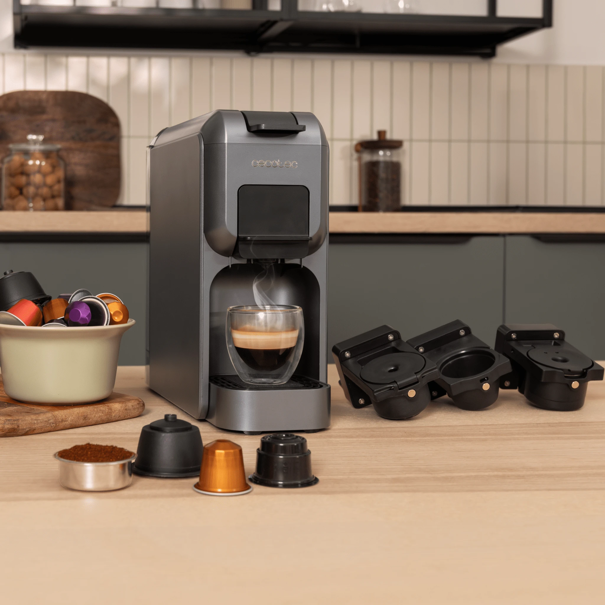 Кофеварка капсульная Cecotec FreeStyle Compact (3в1) черный — 4