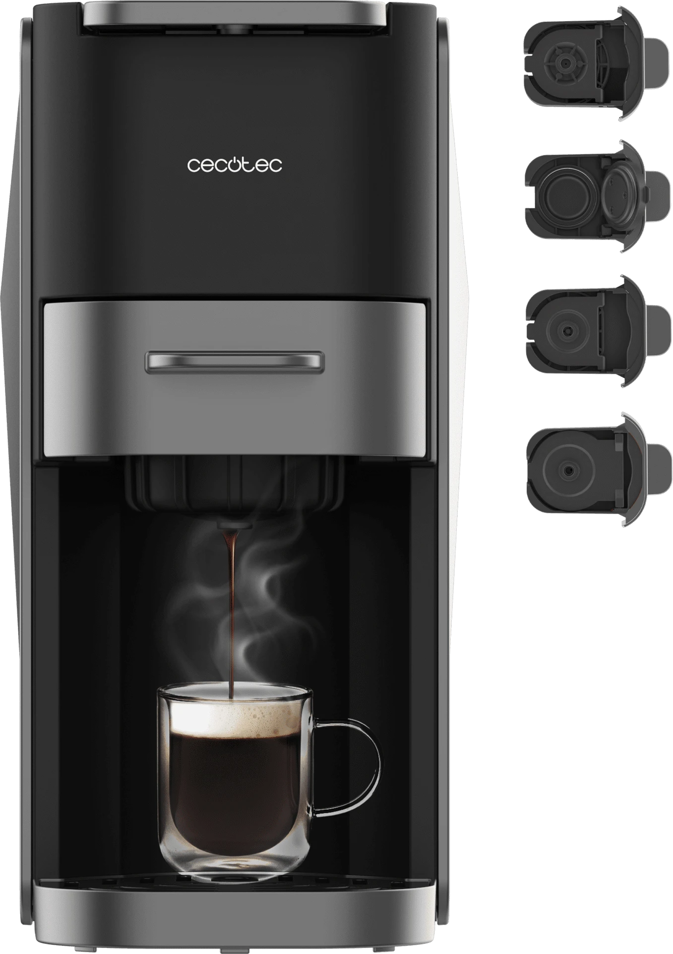 Кофеварка капсульная Cecotec FreeStyle Compact Dark (3в1) черный