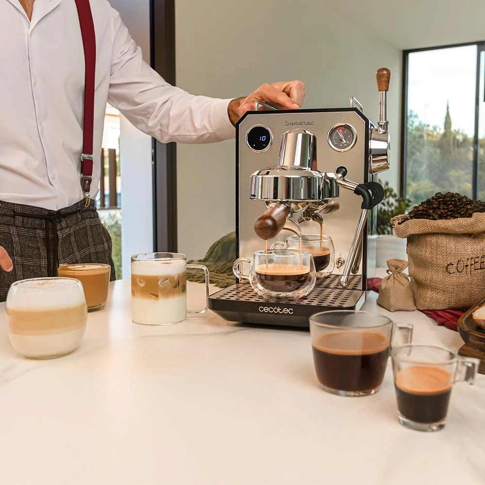 Кофеварка рожковая Cecotec Baristeo Intima сталь — 4