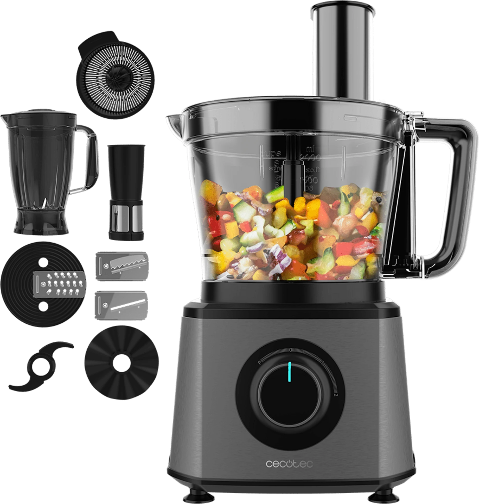 Кухонный комбайн Cecotec FoodProcessor Paprika 2000 Full черный