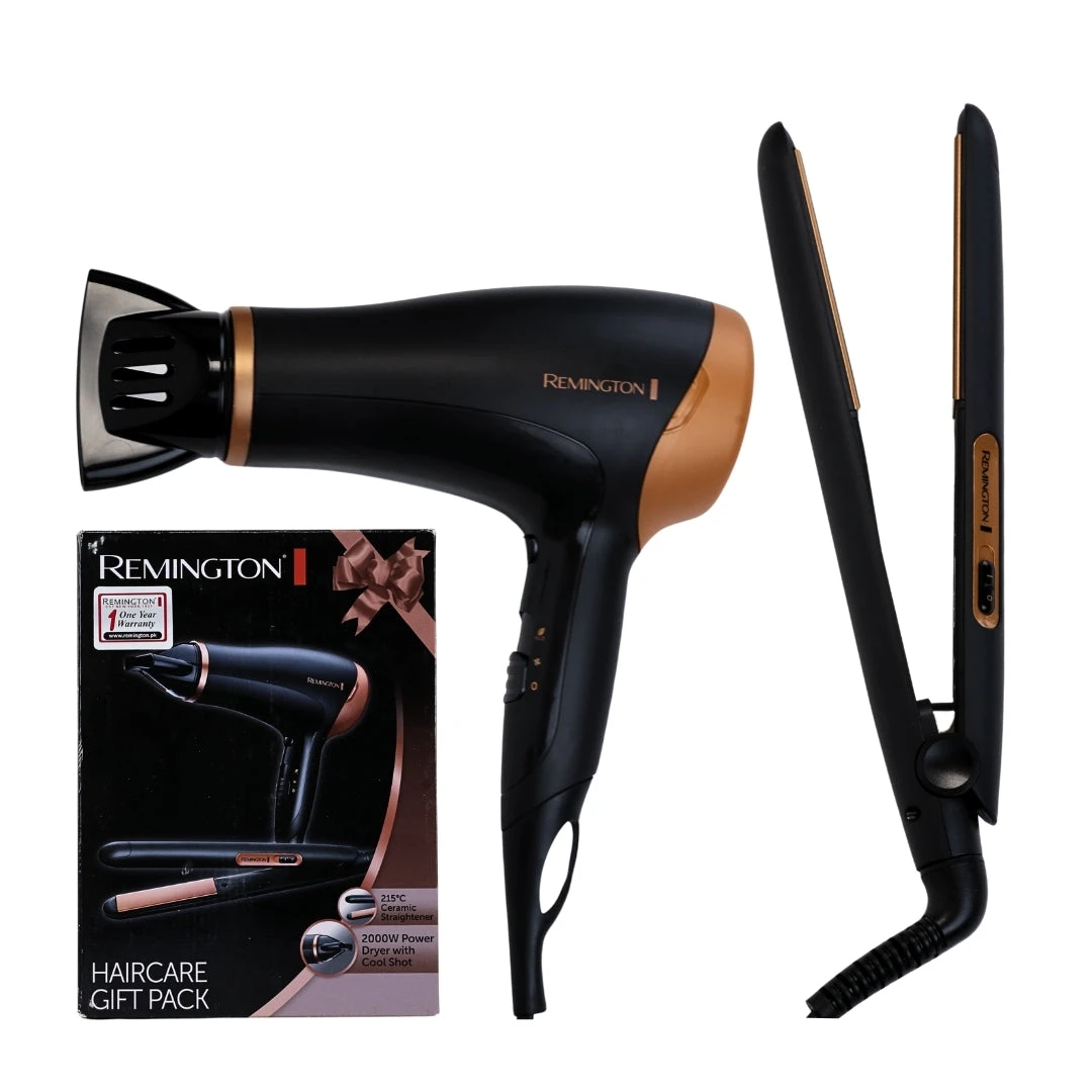 Набор фен + выпремитель Remington D3016GP черный