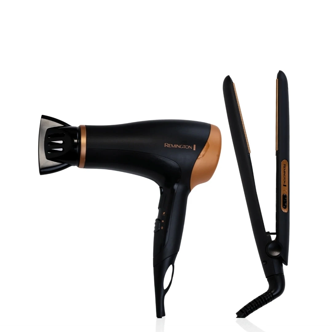 Набор фен + выпремитель Remington D3016GP черный — 2