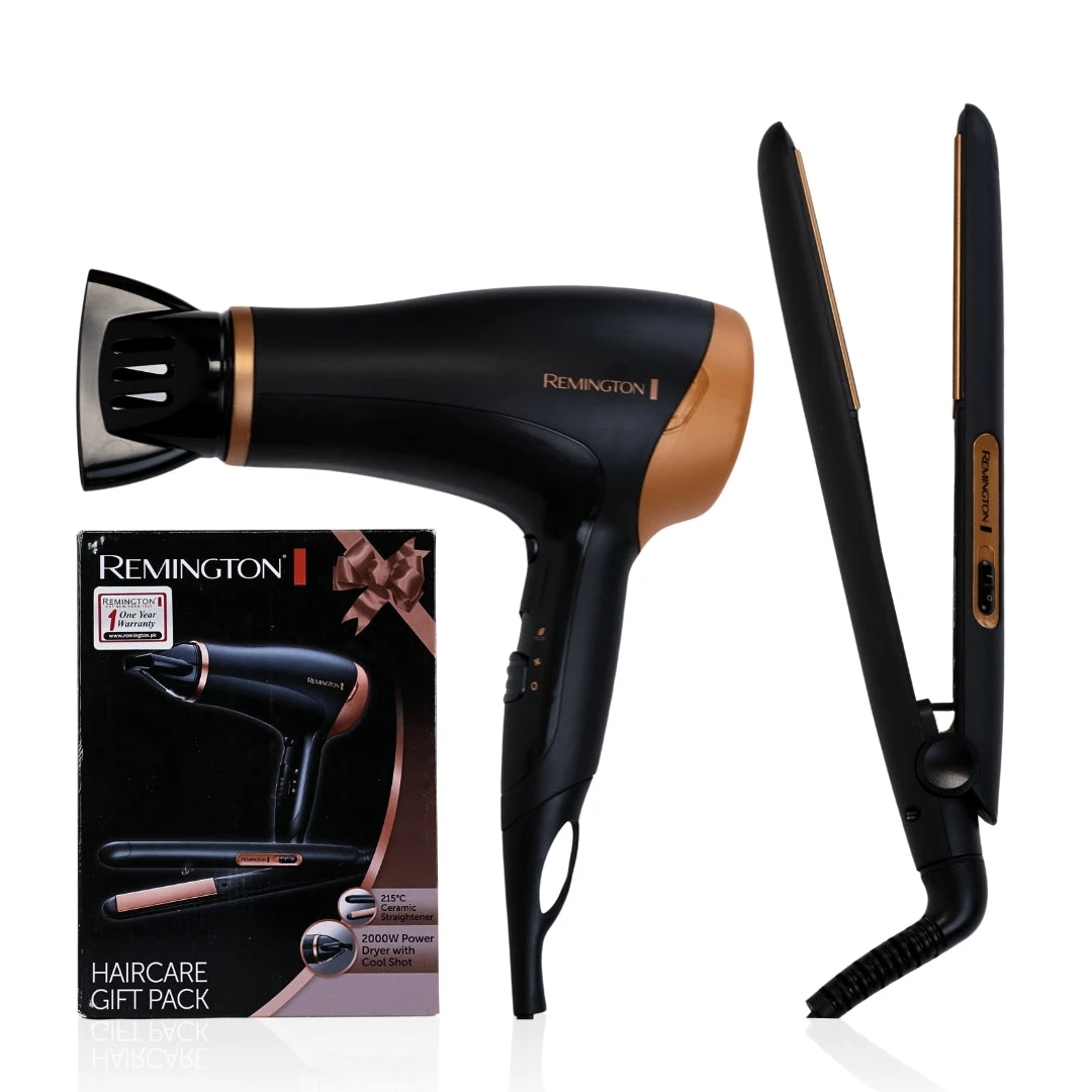 Набор фен + выпремитель Remington D3016GP черный — 3