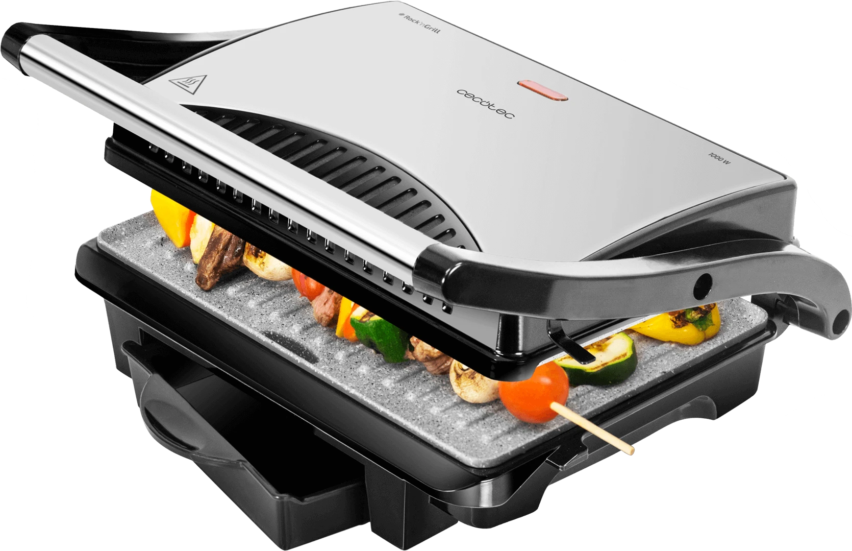 Настольный гриль Cecotec Rock'nGrill 1000 сталь