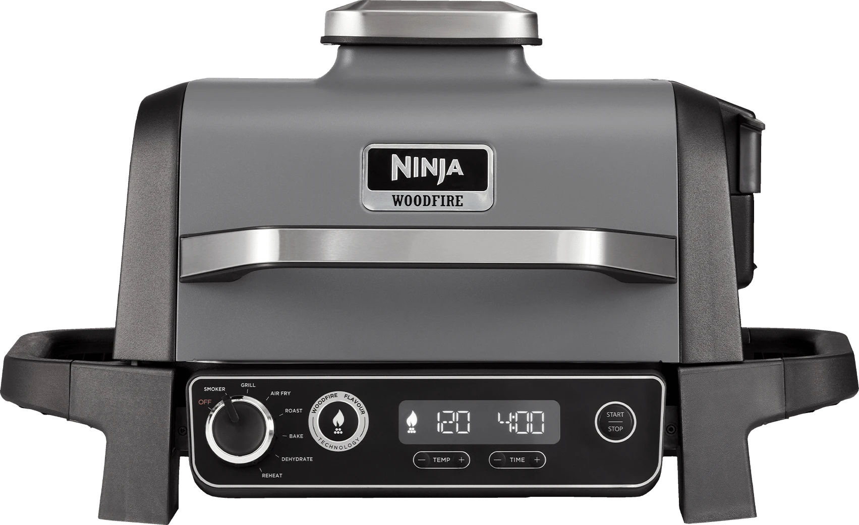 Настольный гриль-барбекю с коптильней Ninja OG701 серый