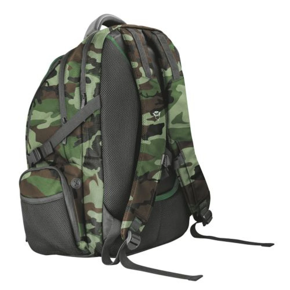 Рюкзак Trust GXT 1250G Hunter Gaming 17,3" зелёный-камуфляж — 2