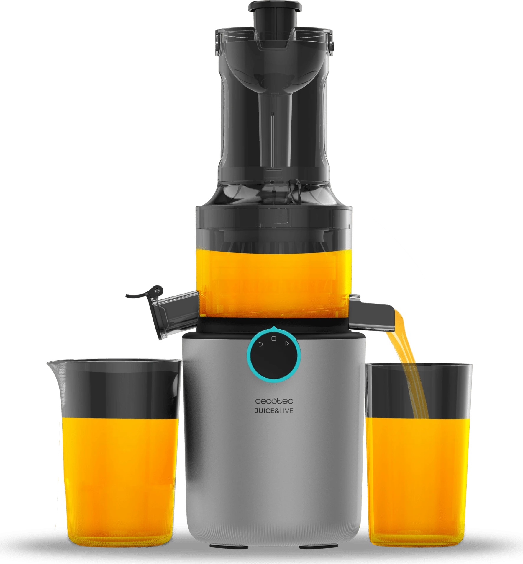 Соковыжималка шнековая Cecotec Juice&Live 1500 Slim серый — 2