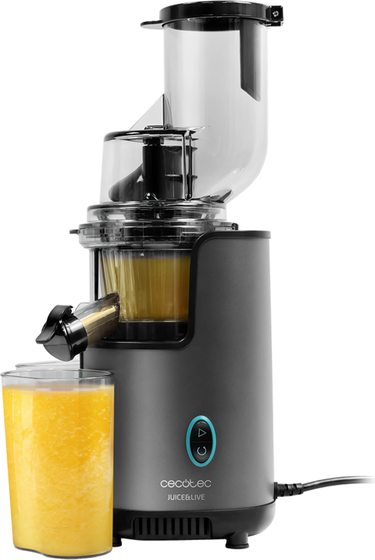 Соковыжималка шнековая Cecotec Juice&Live 2500 EasyClean серый — 2