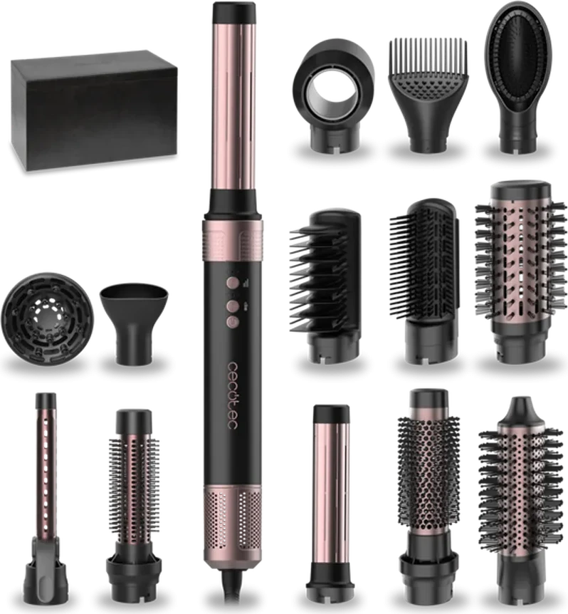 Стайлер Cecotec CeramicCare AirGlam (14в1) черный