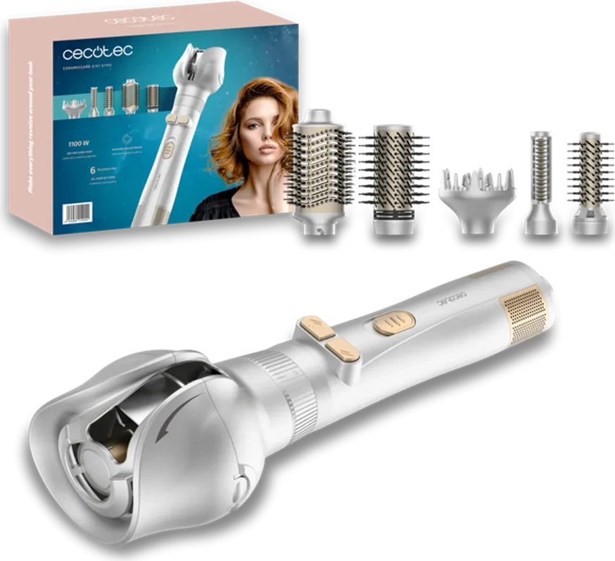 Стайлер Cecotec CeramicCare Gyro (6в1) серебро
