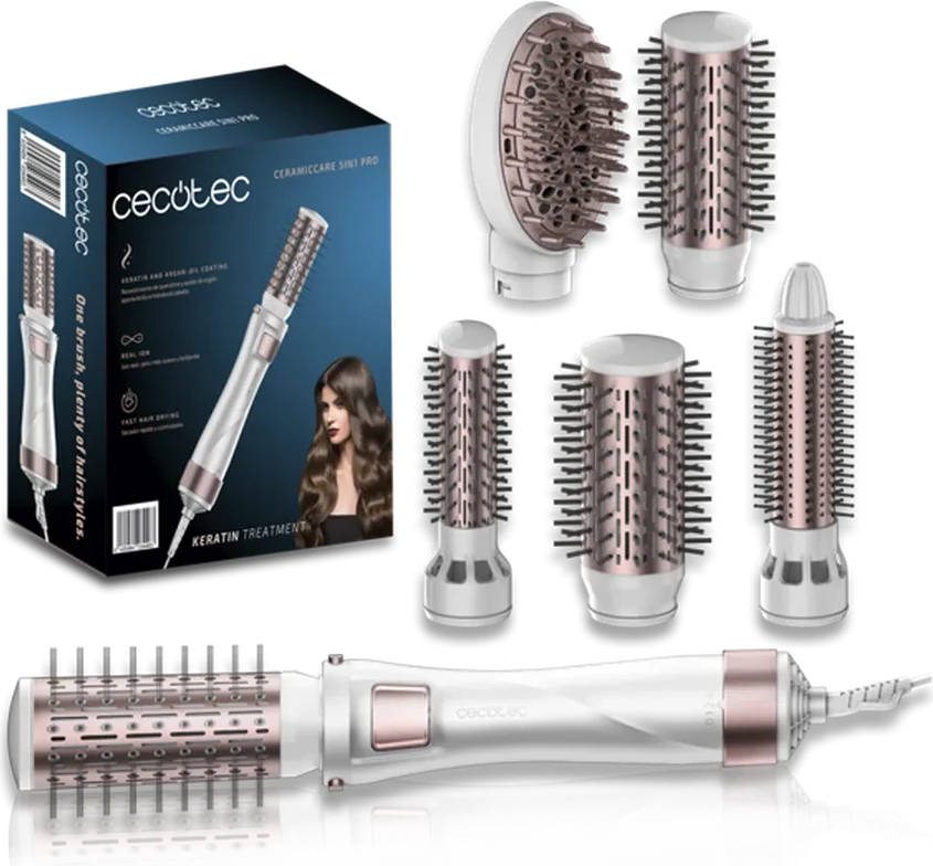 Стайлер Cecotec CeramicCare Pro Gyro (5в1) серебро — 2