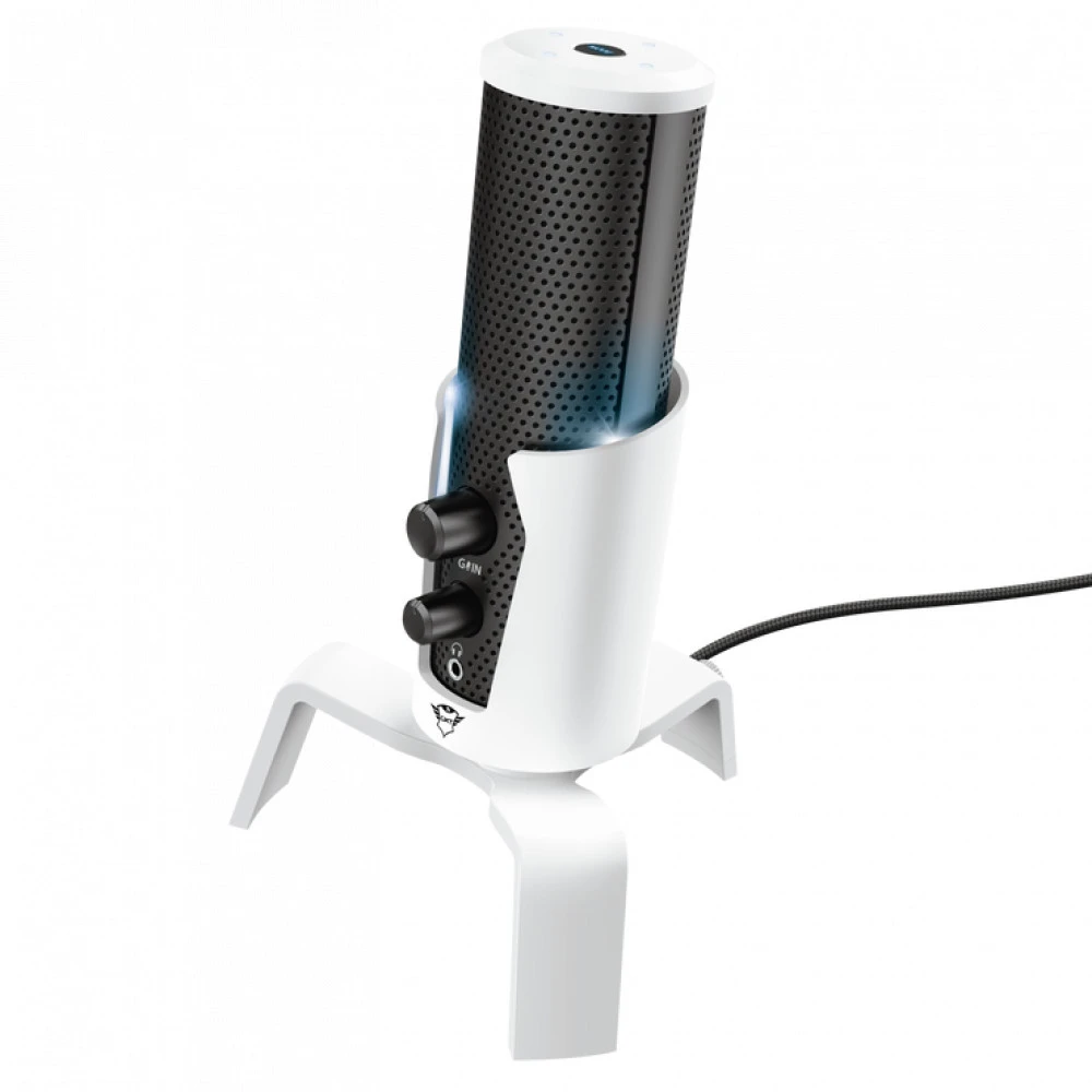 Студийный USB-микрофон Trust GXT 258W Fyru USB 4-in-1 Streaming Microphone PS5 — 2