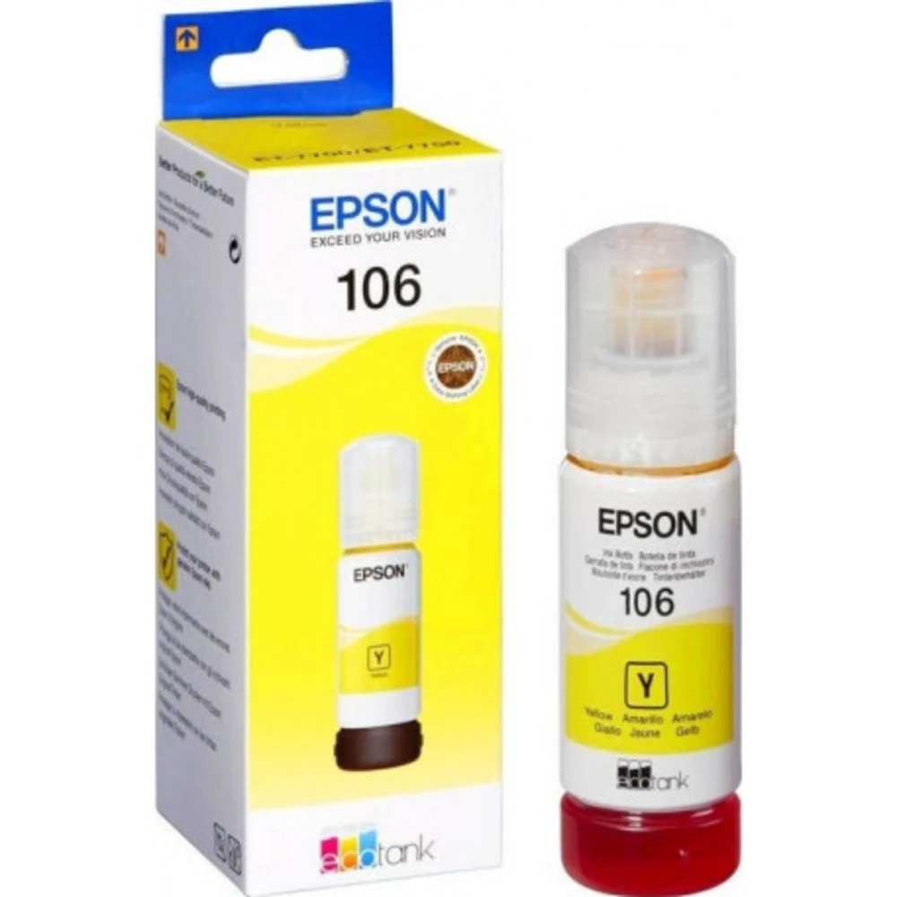 Картридж Epson C13T00R440, 106 EcoTank YE, жёлтые чернила — 2