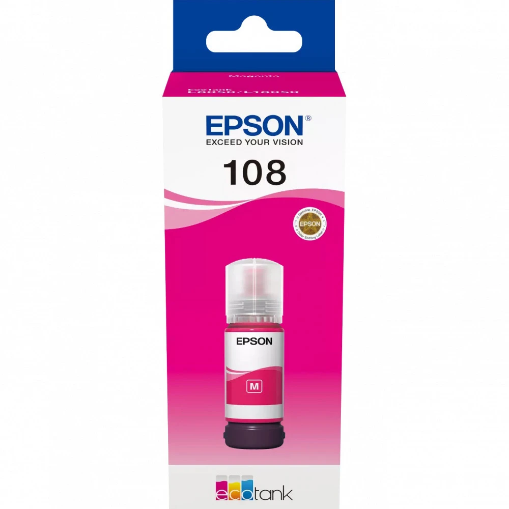 Картридж Epson, C13T09C34A 108 EcoTank, purple — 4