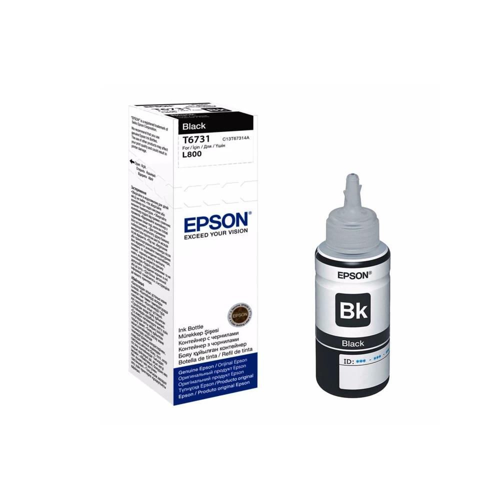 Чернила Epson C13T67314A L800/1800/810/850 черный