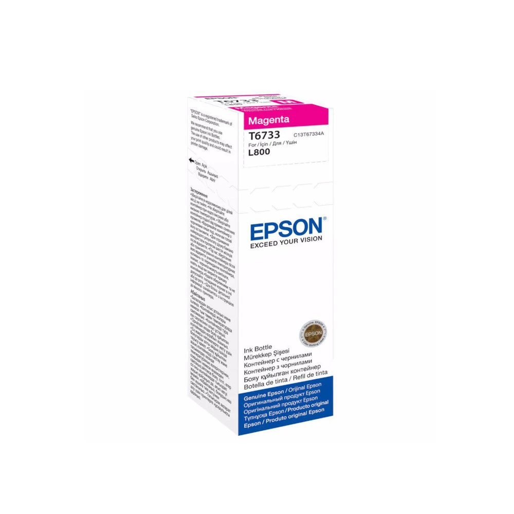 Чернила Epson C13T67334A L800/1800/810/850 пурпурный