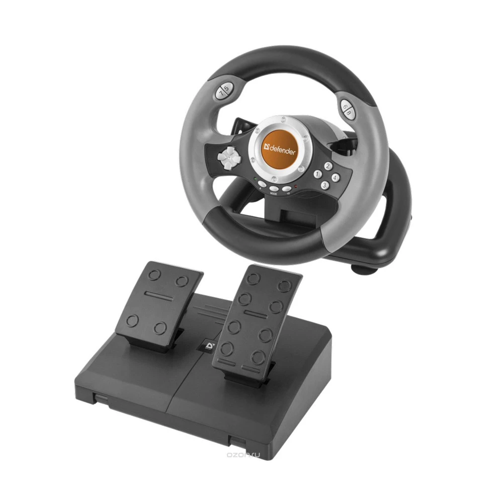 Руль игровой Defender Challenge Mini LE USB комбинированный