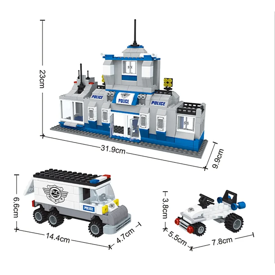 Игровой конструктор Keyixing 23701 ПАТРУЛЬ (459 деталей в наборе) — 2