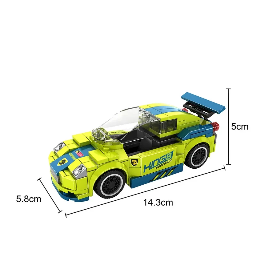 Конструктор Keyixing 26412 Гонки Гоночный автомобиль KING8, 196 — 2