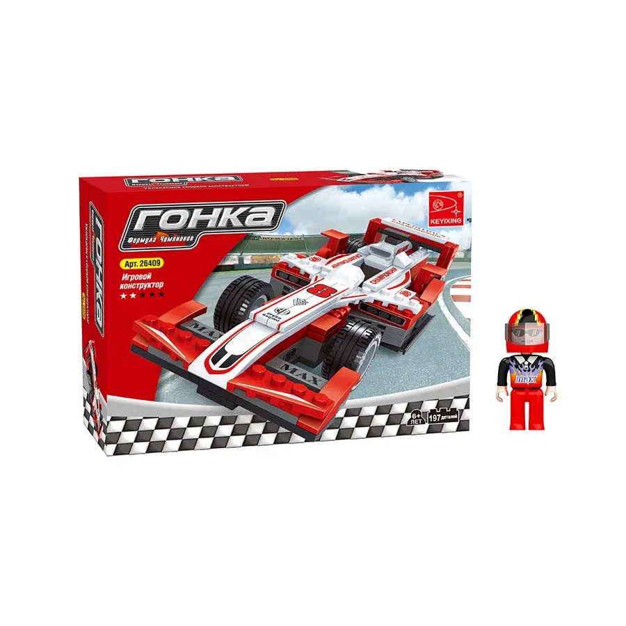 Конструктор Keyixing 26409 Гонки Гоночный болид Formula-1, 197