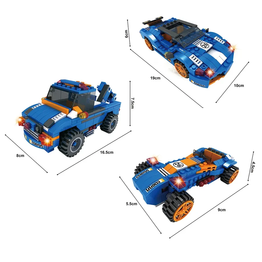 Конструктор Keyixing 25621 Гонки Гоночный автомобиль Cobra — 2