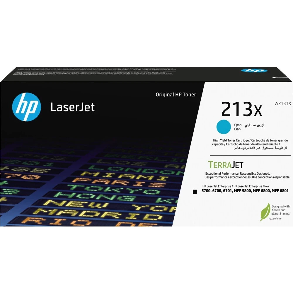 Картридж HP LaserJet 213X Голубой 6000стр