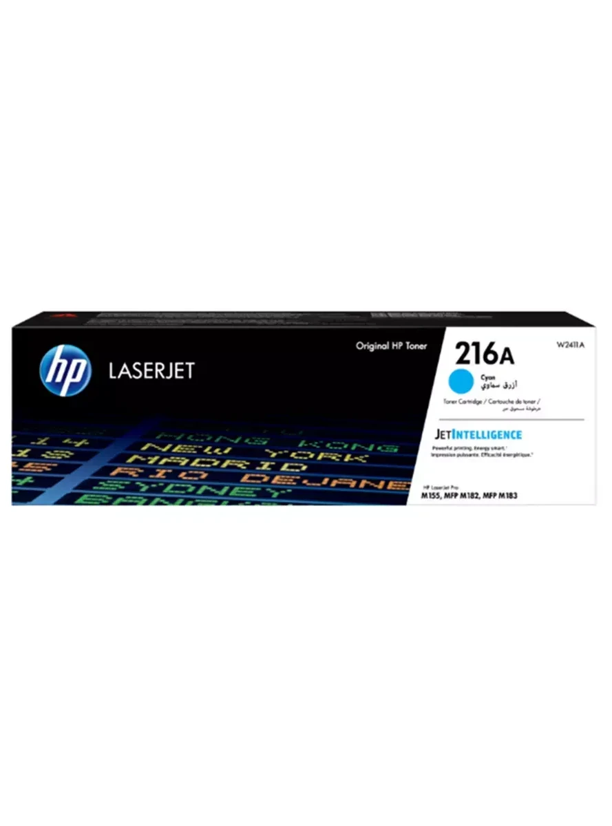 Оригинальный лазерный картридж HP 216A, голубой, W2411A