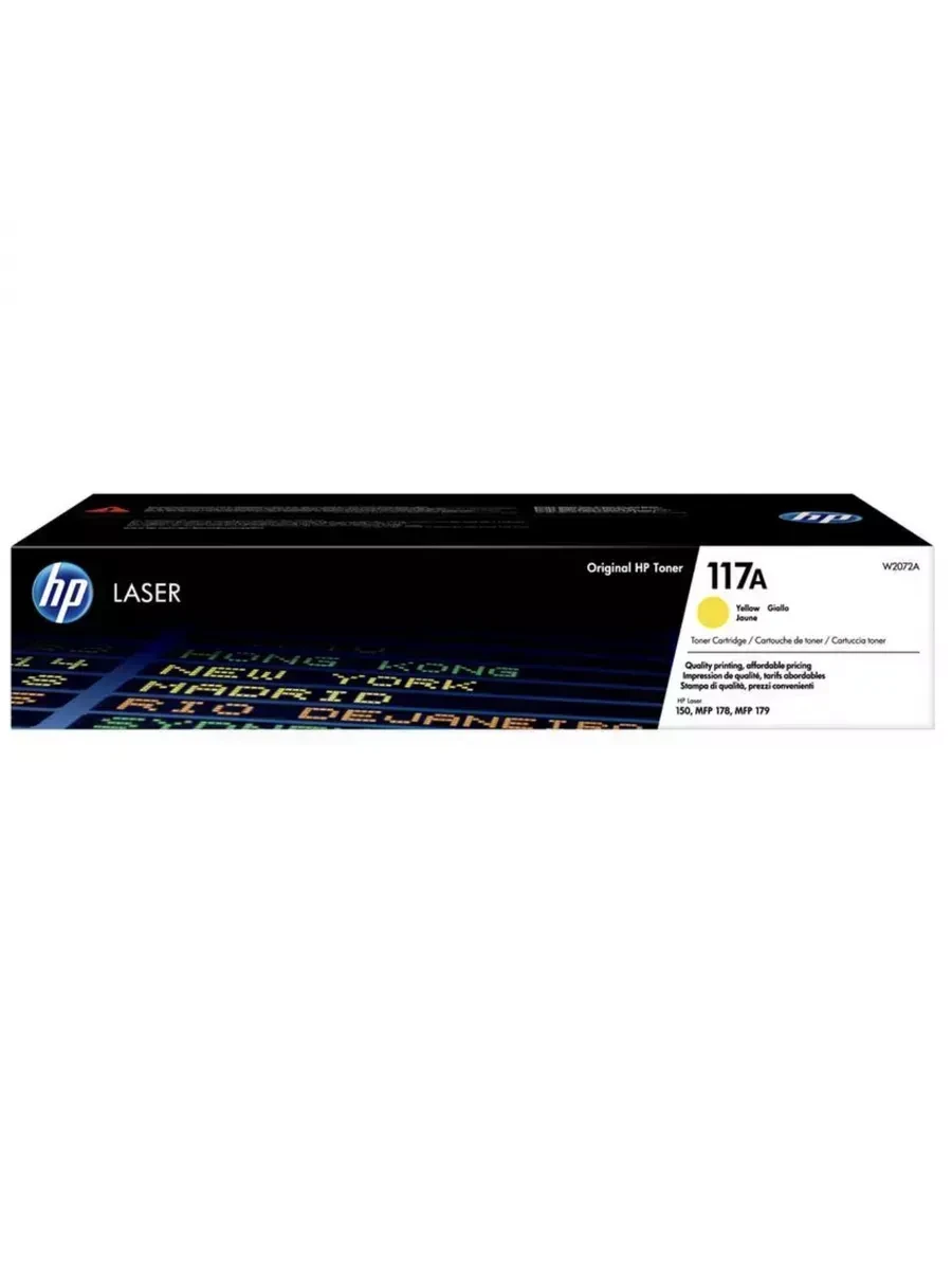 Оригинальный лазерный картридж HP 117A, желтый, W2072A — 2