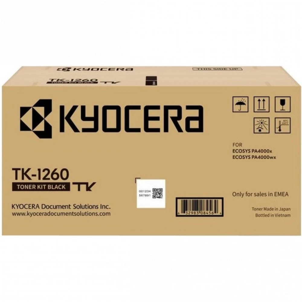 Картридж Kyocera TK-1260 лазерный чёрный с чипом