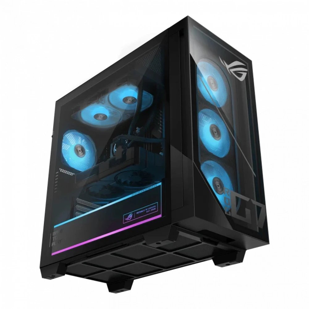 Системный блок ASUS GM700TZ-R9800X0390/BLACK/58L/LIQUID/R7-9800X 3D/16G/1T PCIE G4/RTX5060TI 16G/Wi-Fi6+BT5.4/600W/DOS — 2