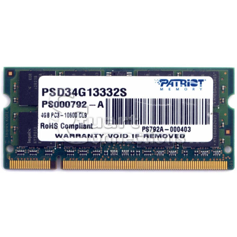 Оперативная память Patriot SL, DDR3, 4GB, SO-DIMM, 1333MHz — 2