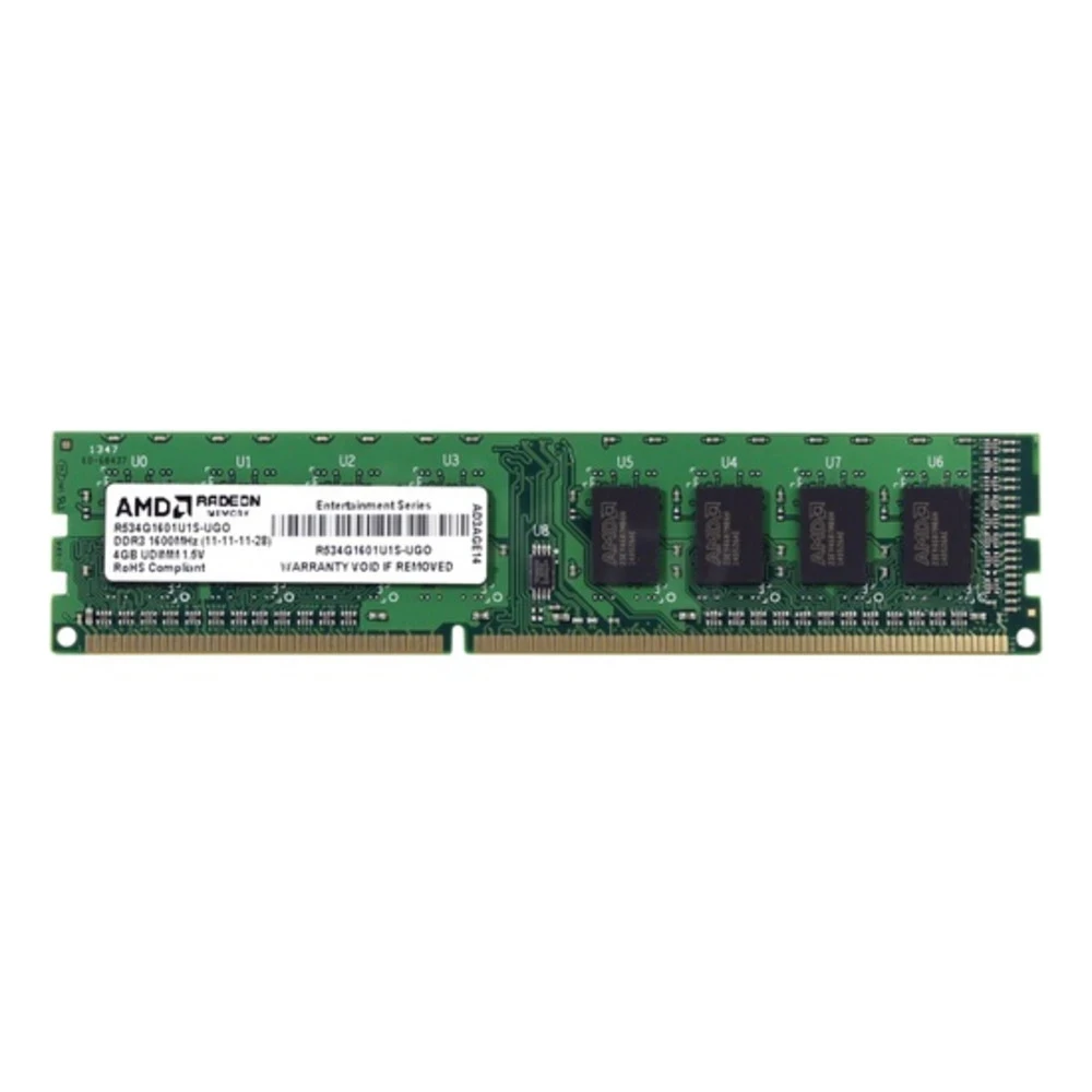 Оперативная память AMD Radeon, DDR3, 4GB, DIMM, 1600MHz