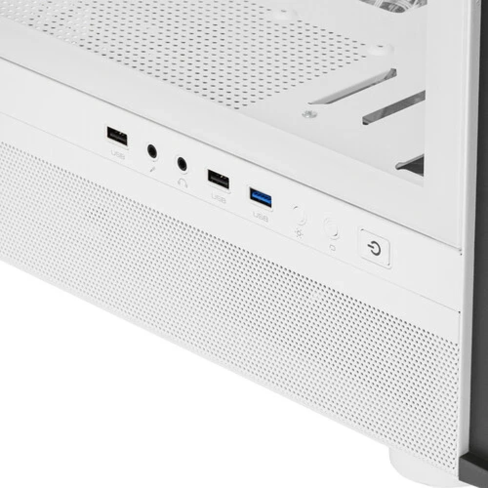Корпус PCCooler ME200W MESH, ATX, 3xARGB вентилятора, белый — 3