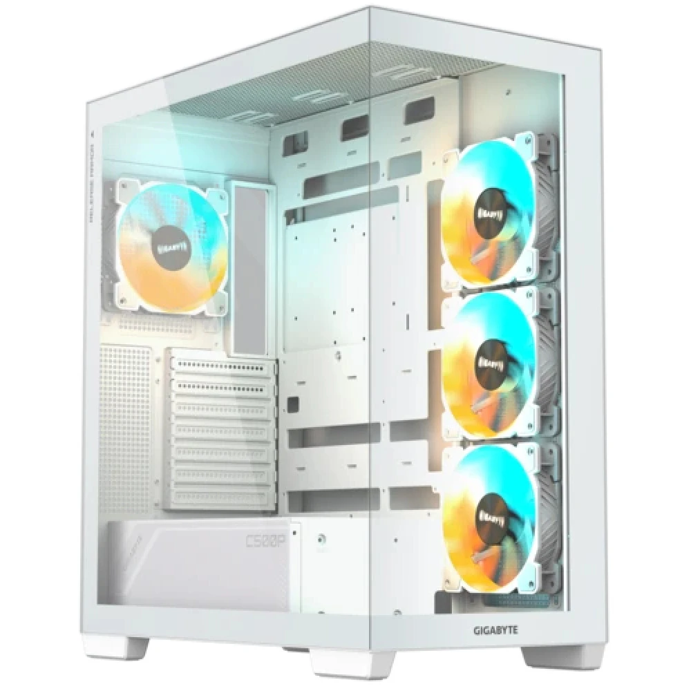Компьютерный корпус Gigabyte C500 PANORAMIC, ATX/mATX, белый — 2